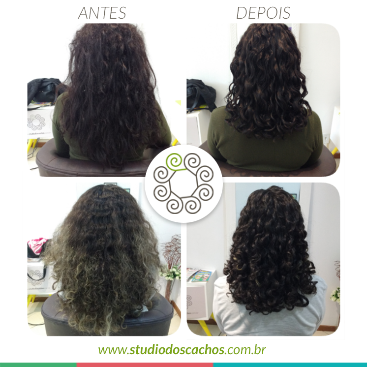 Duas clientes mostrando como estavam e como ficaram. 100% de satisfa&ccedil;&atilde;o!