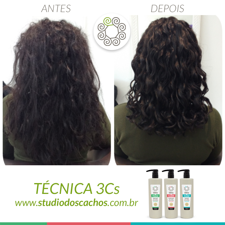 Menos comprimento e cachos definidos