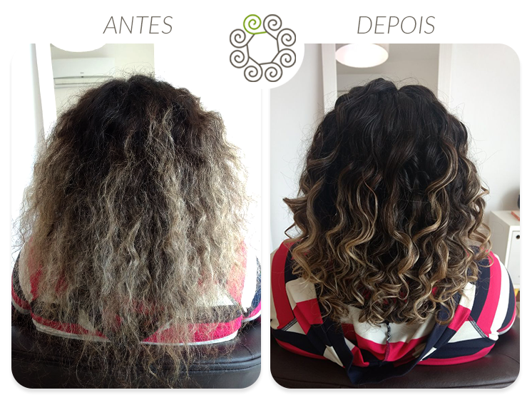 cachos com mechas