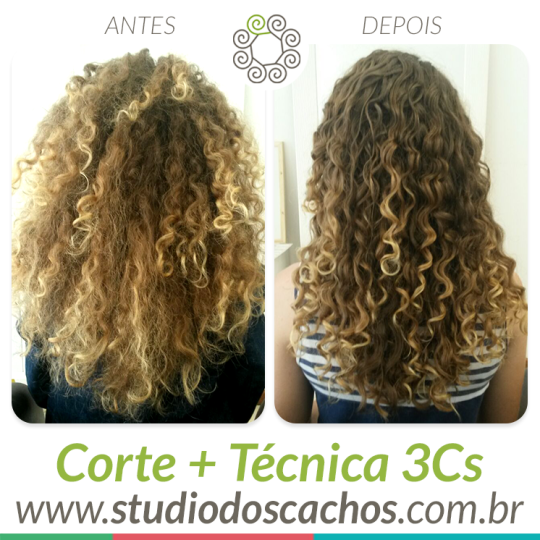 Fotos do Antes e Depois - Studio dos Cachos