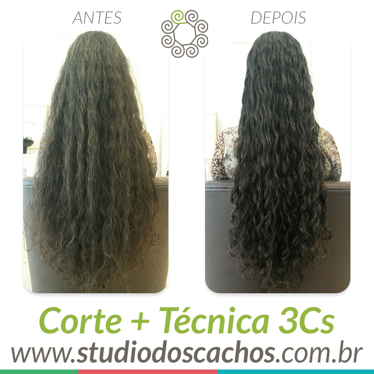 Fotos do Antes e Depois - Studio dos Cachos