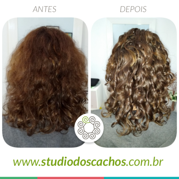 Fotos do Antes e Depois - Studio dos Cachos