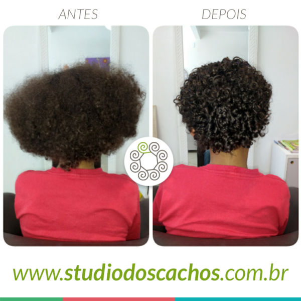Fotos do Antes e Depois - Studio dos Cachos